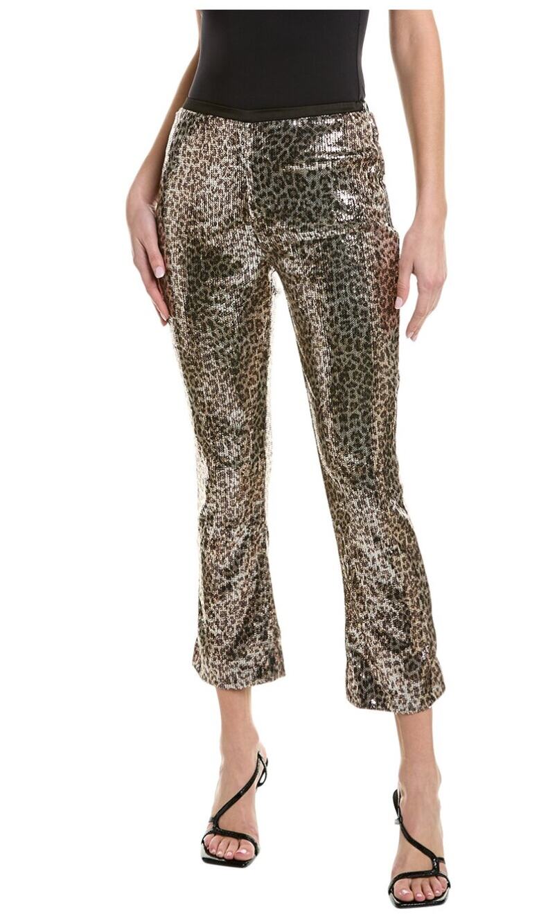 Manoush Pantalon Gala Panther Sequin Pull On Pants Womens US 10 New